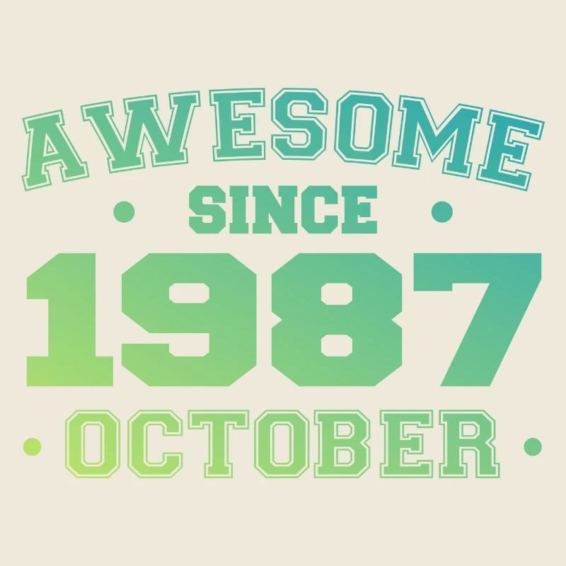 Oktober 1987 - Oktober 1987 Geburtstagsgeschenk