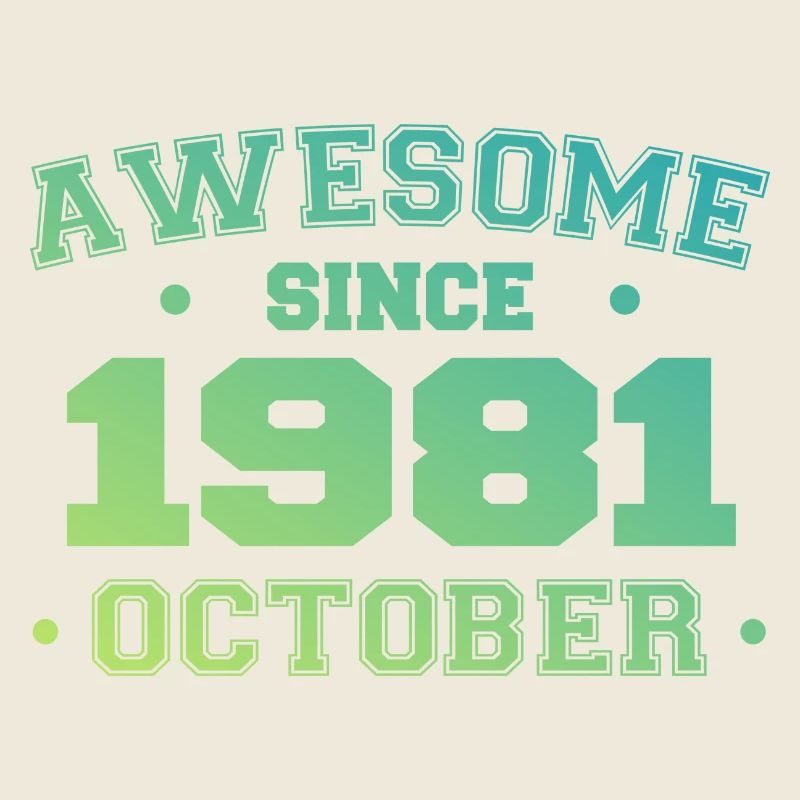 Octobre 1981 - Cadeau Anniversaire Octobre 1981