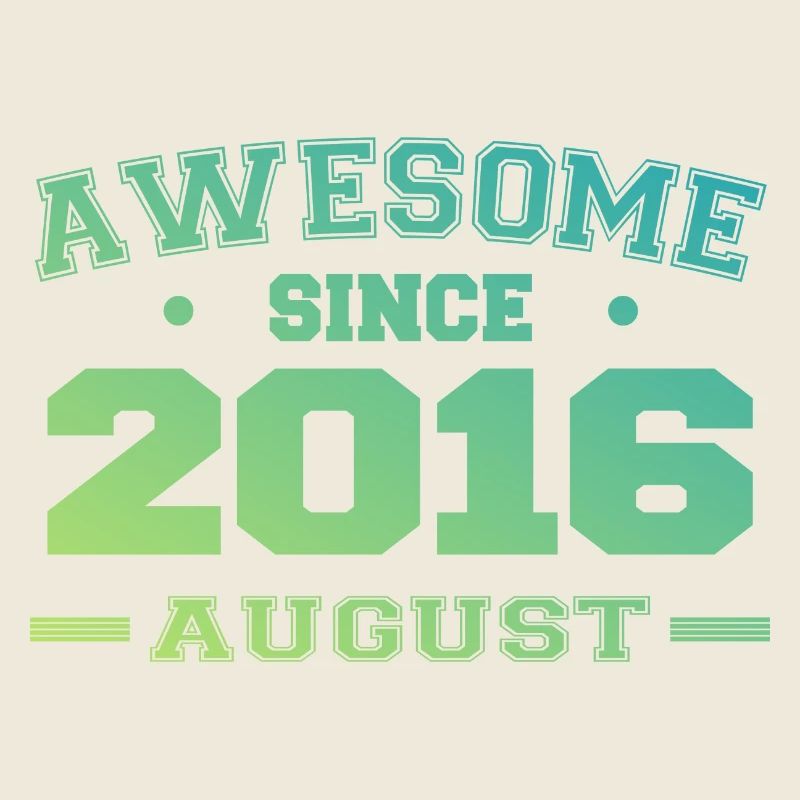 2016 Août Année Naissance Anniversaire Août 2016