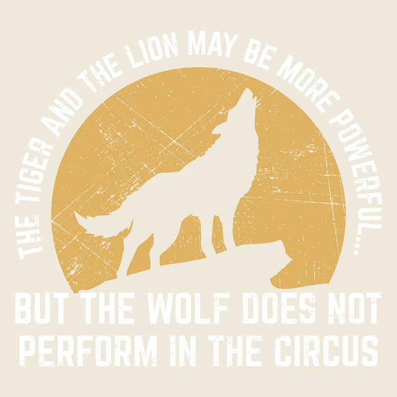 Le loup n'effectue pas dans le cirque