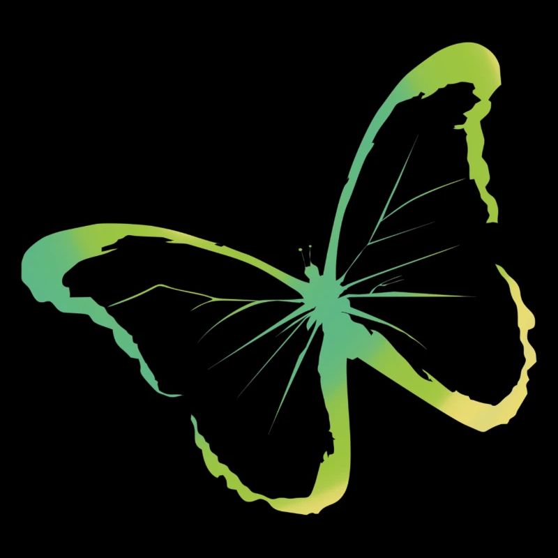 Papillon vert jaune parfait pour l'été