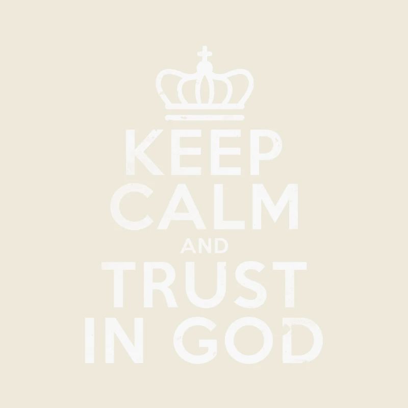 Keep Calm And Trust In God Shirt Geschenk Gott