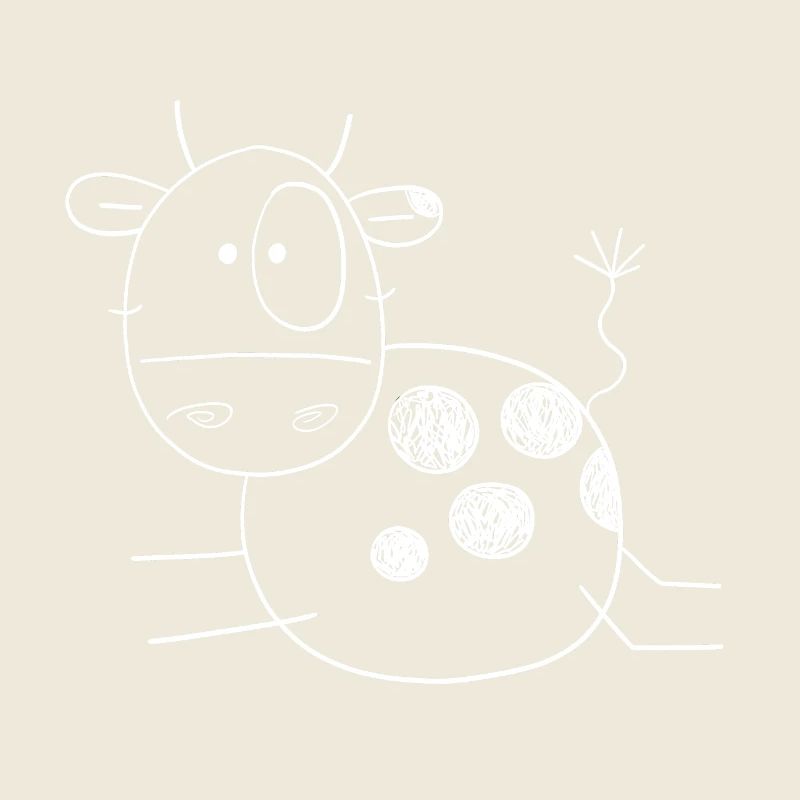 Coole Kuh I Strichmännchen Rind Bauer Geschenk