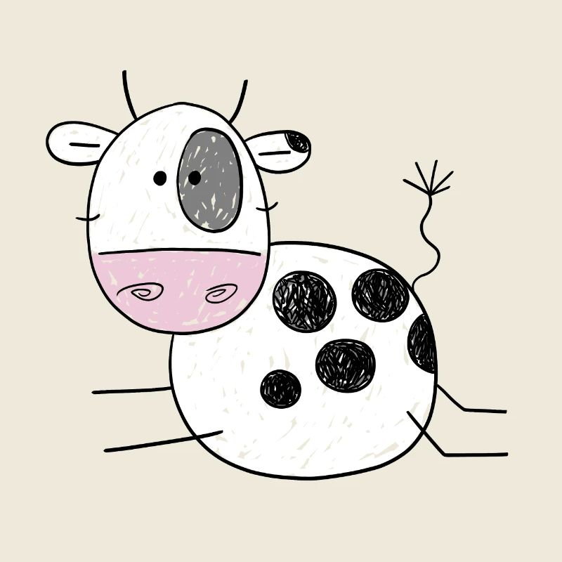 Witzige Kuh Comic I Kinder Geschenk I Kälbchen