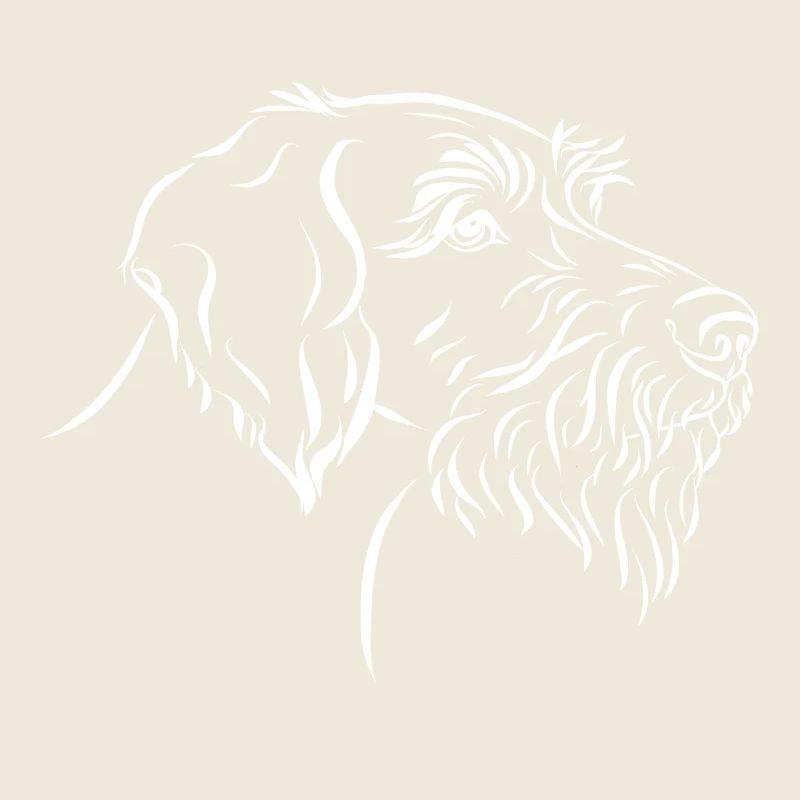 Portrait of German Wirehaired Pointer