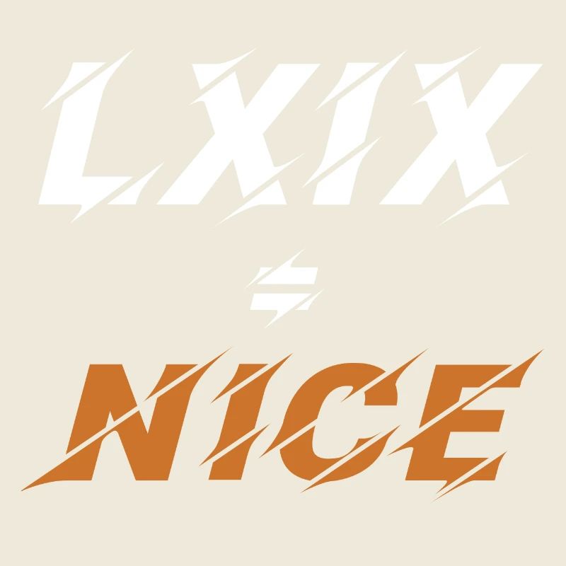 69=Nice en chiffres romains