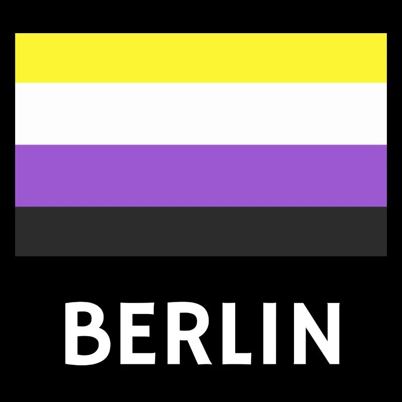 Drapeau de la fierté non binaire Berlin