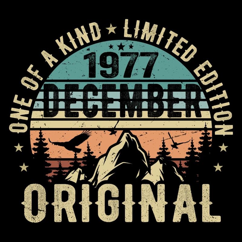 Legends Birthday December 1977 Born Gift