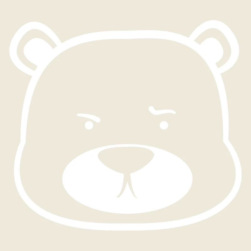 Grimmiges niedliches Bärchen