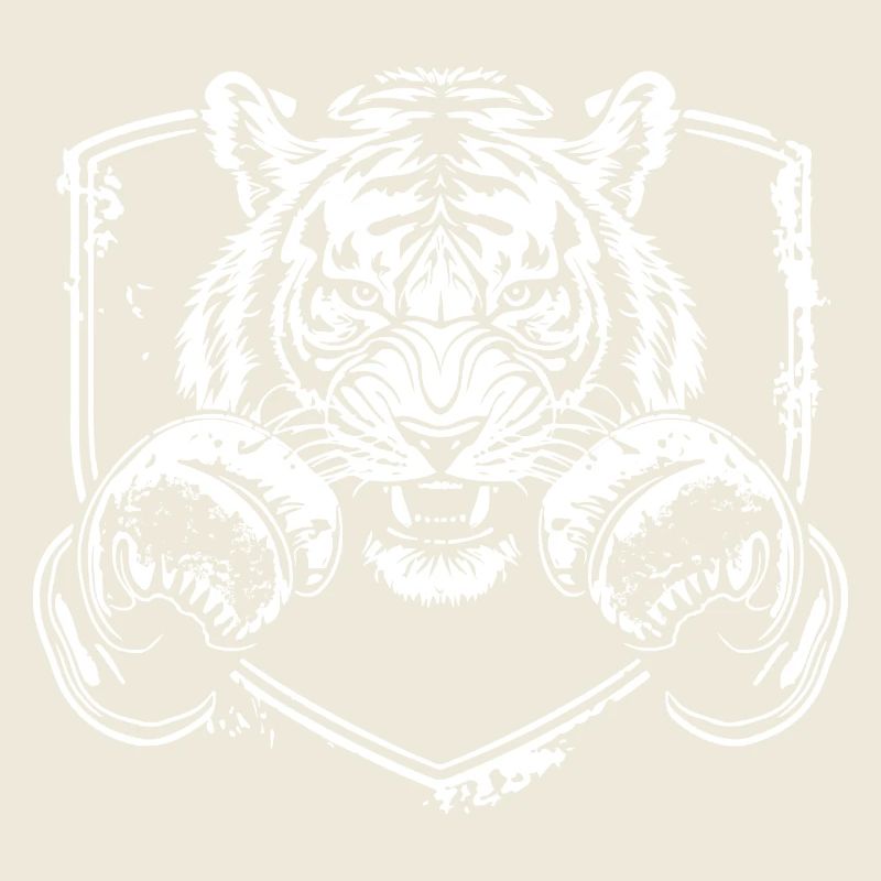 Starker Tiger mit Kampfpose