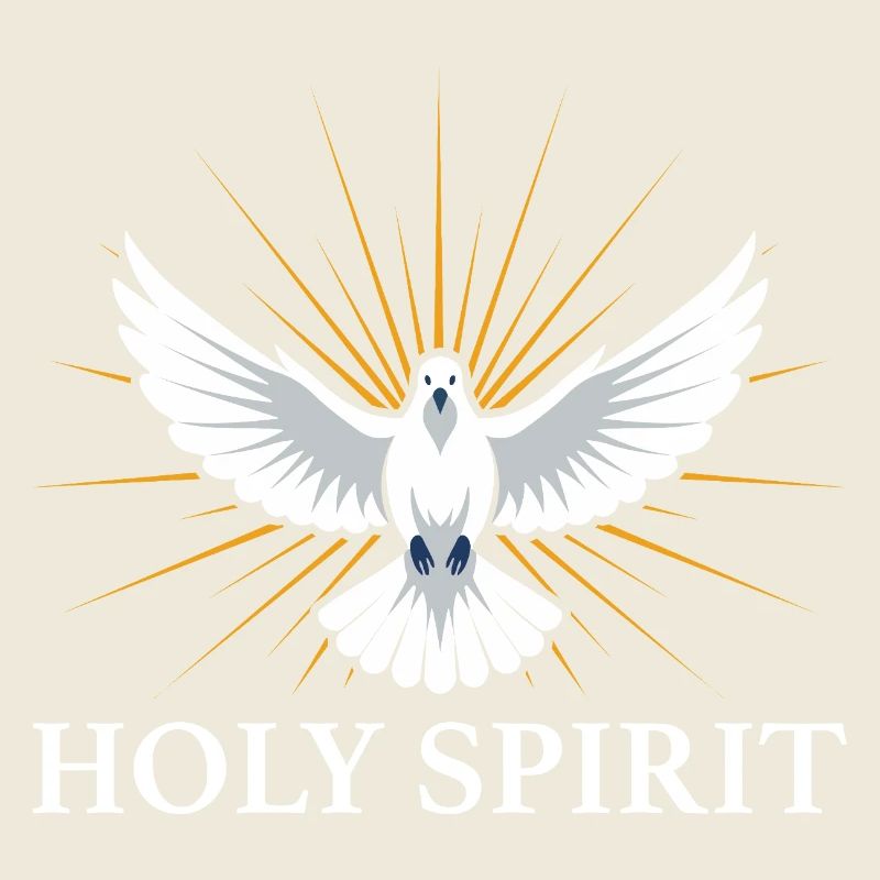 Heiliger Geist Taube mit Strahlen Glaube Religion