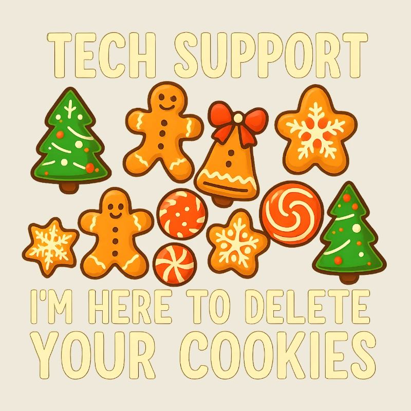 Support technique Cookie Noël Mème