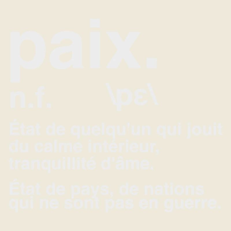 Friedensdefinitions-Wörterbuchstil