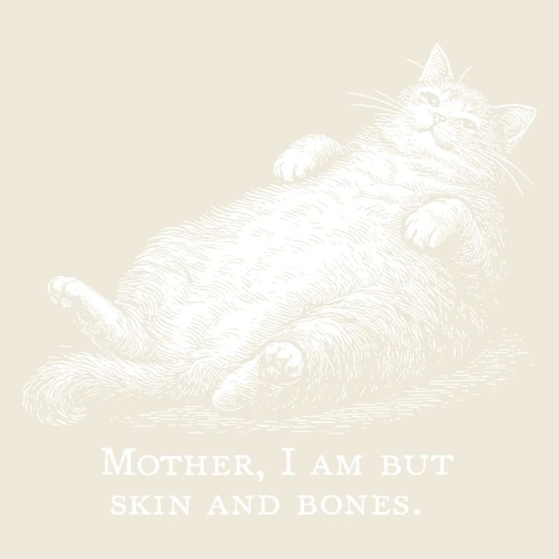 Katzenmutter Ich bin nur Haut und Knochen