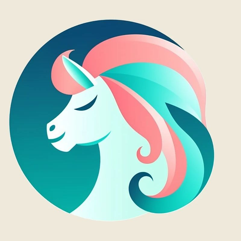 Neon Einhorn Traumbild