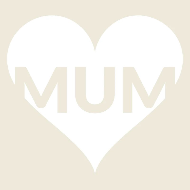 Heart with MUM lettering