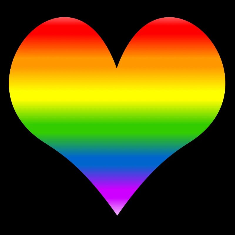 Rainbow heart