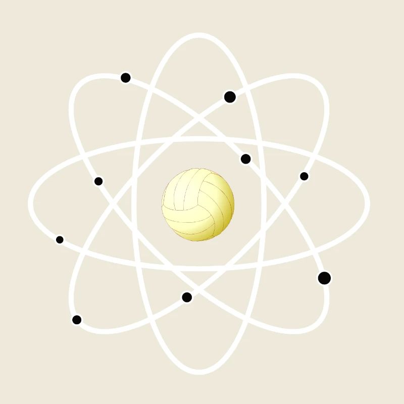 Atom Volleyball Molécule Sport ADN