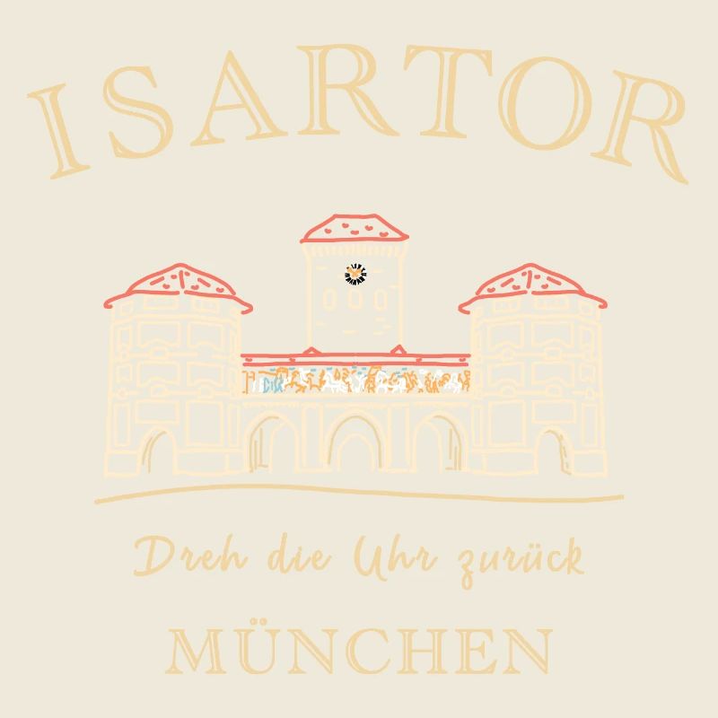 Munich, Isartor, Left-handed tower clock