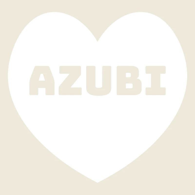 Herz Azubi weiss