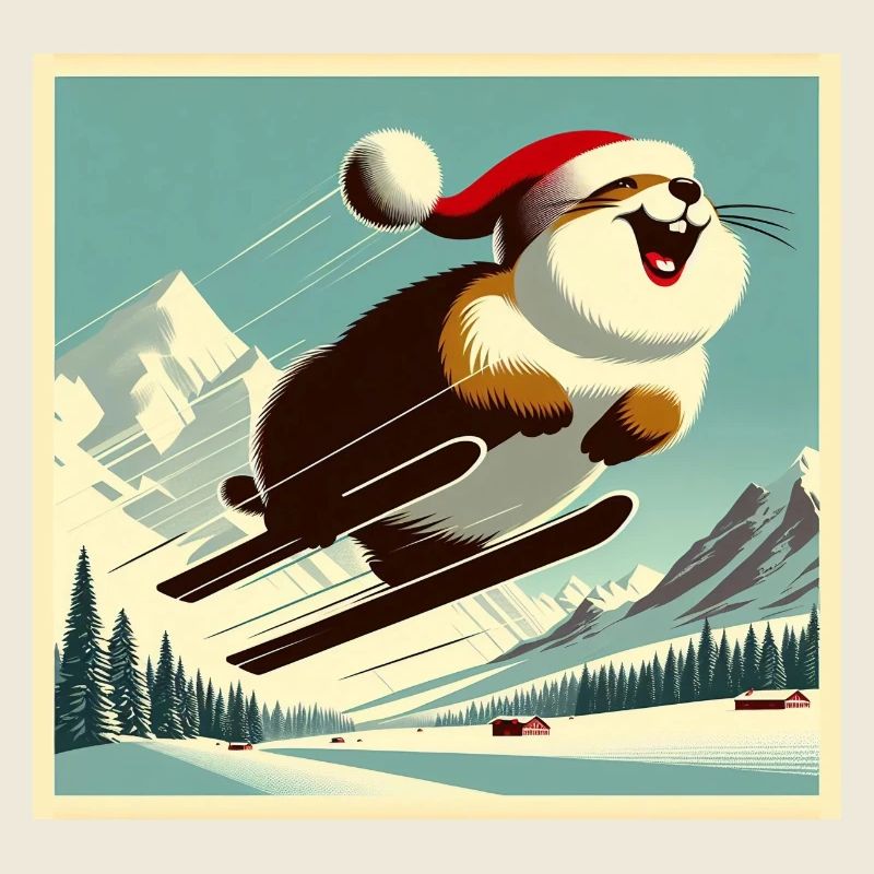 Marmotte Ski Vintage