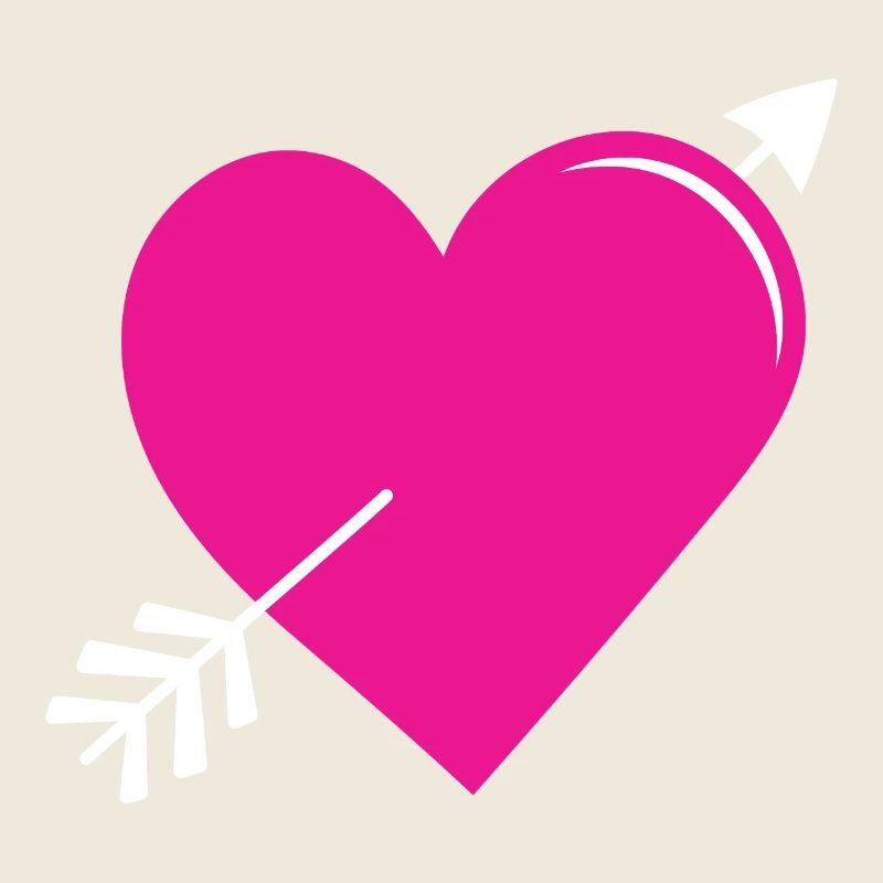 Flèche Coeur Rose