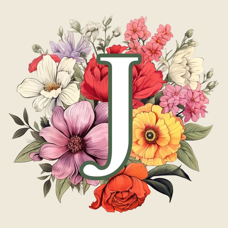 J Bouquet de monogramme