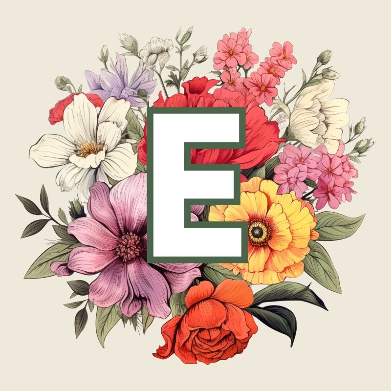 E Bouquet de monogramme