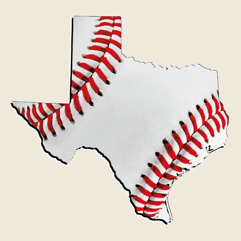 Carte du vrai baseball dans l’État du Texas