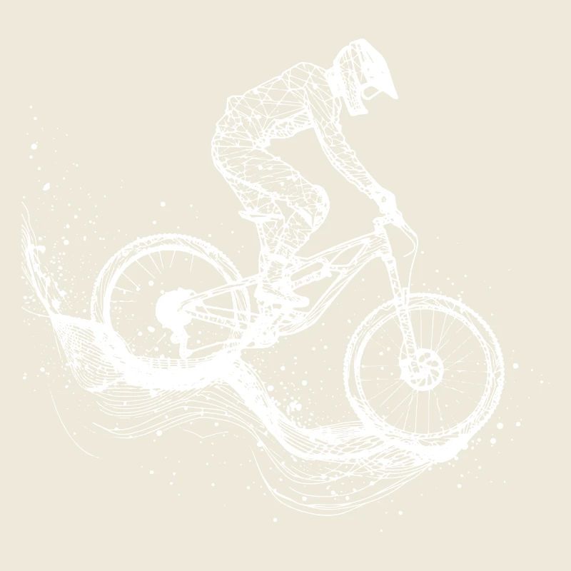 Mountainbiking Zeichnung