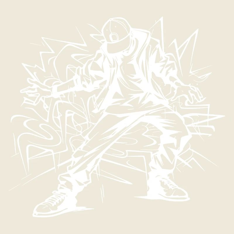Dessin de breakdancer