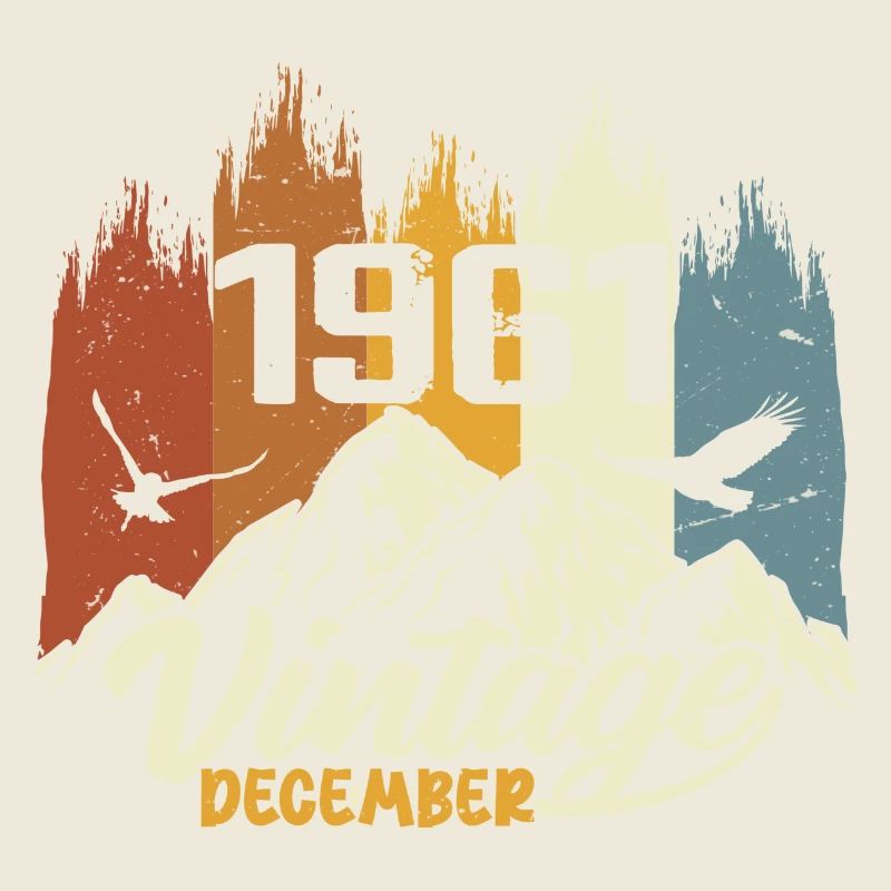 Geburtstagsgeschenk geboren im Dezember 1961