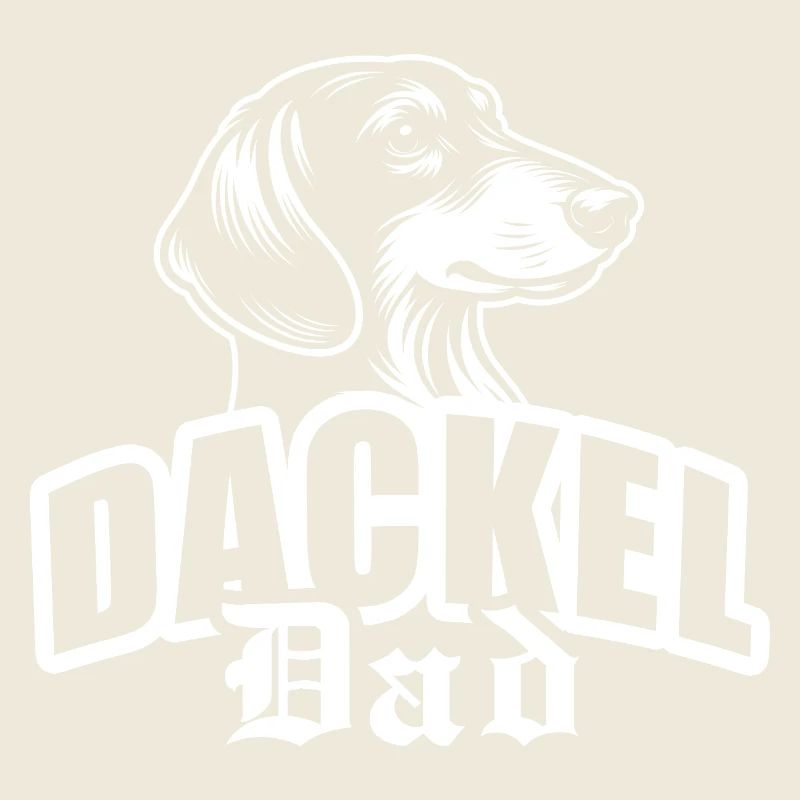 « Teckel papa » avec tête de chien