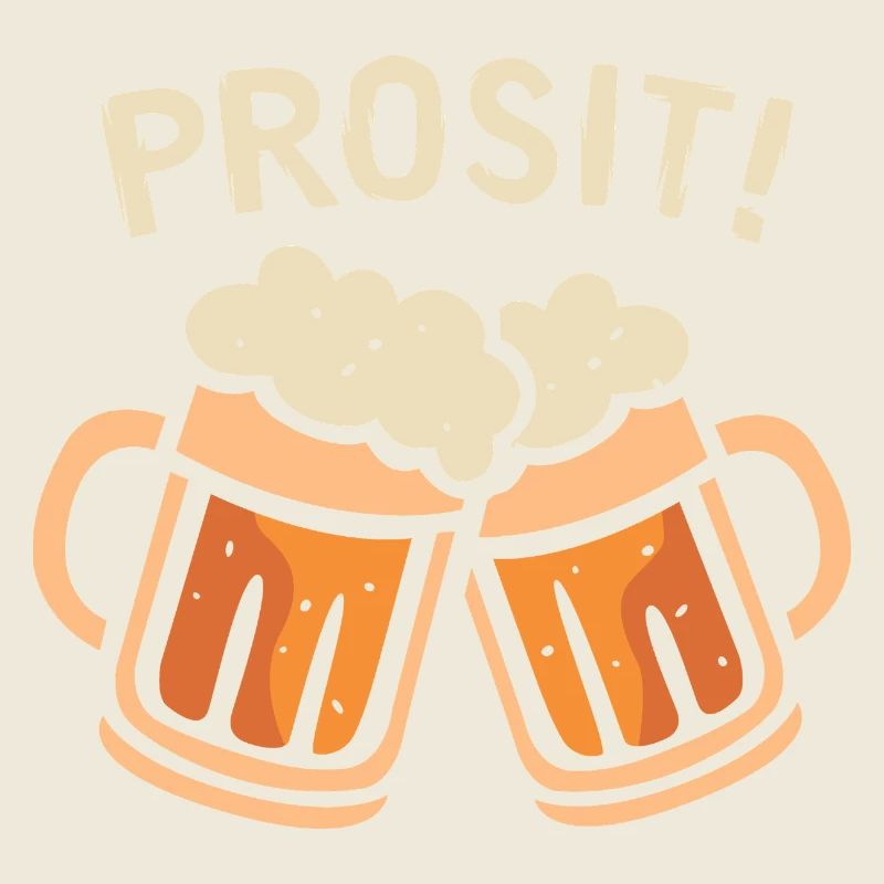 prosit Bier Fest - Biergläser Comic und Cartoon