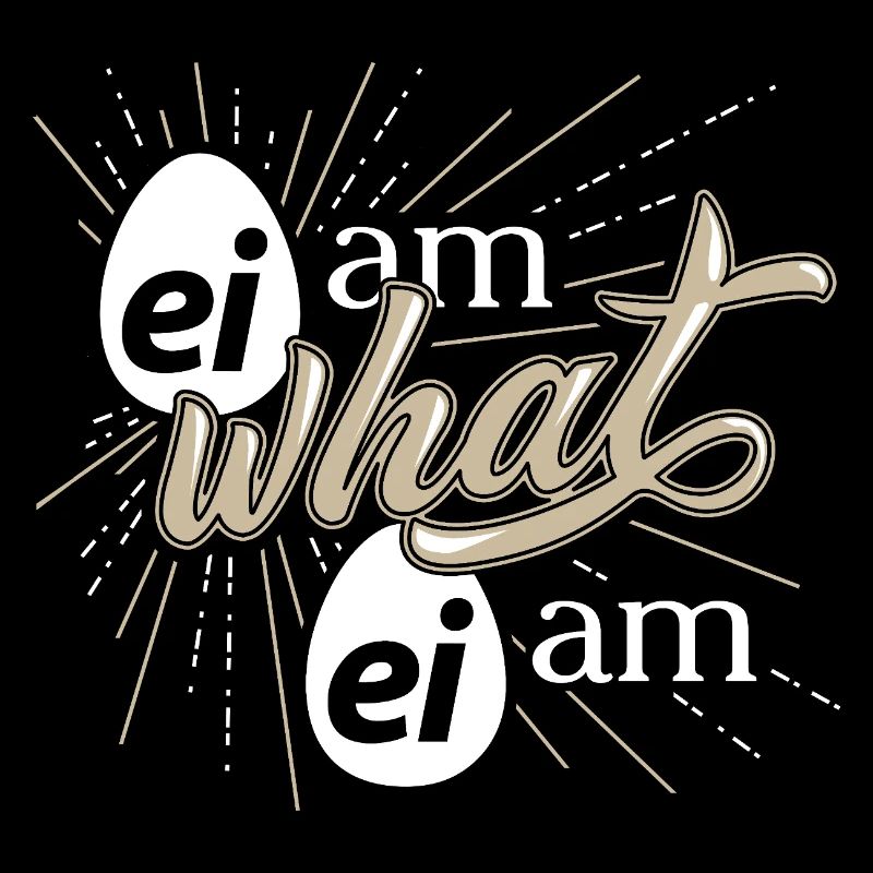 Humorous egg saying design