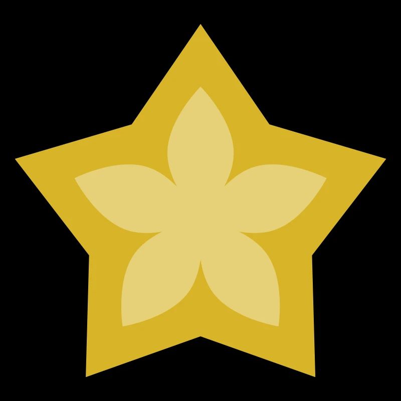 Goldene Sternblume im Eleganten Design