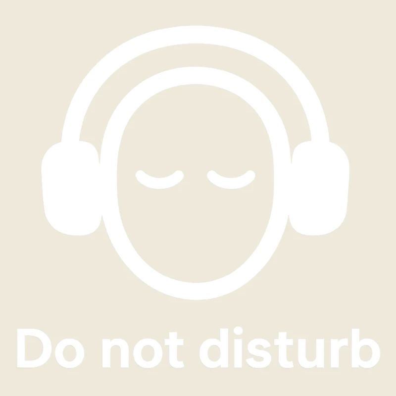 Do not disturb – Kopfhörer Kopf Piktogramm Shirt