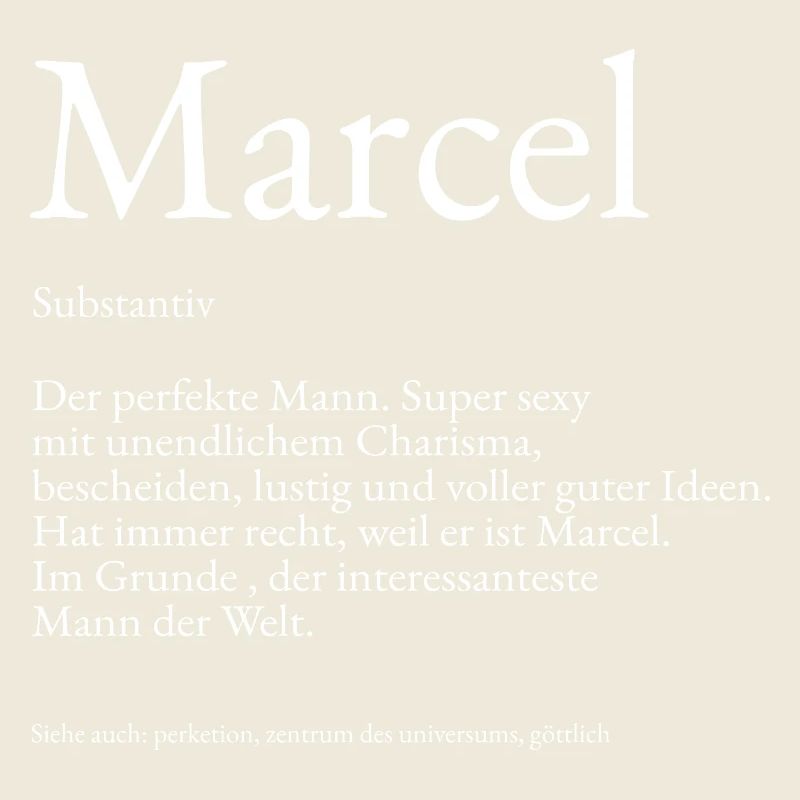 Marcel Dictionary explanation First name Marcel