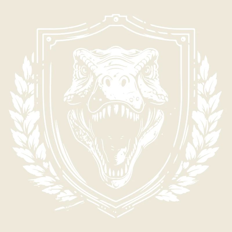 T rex Shield Coat of Arms