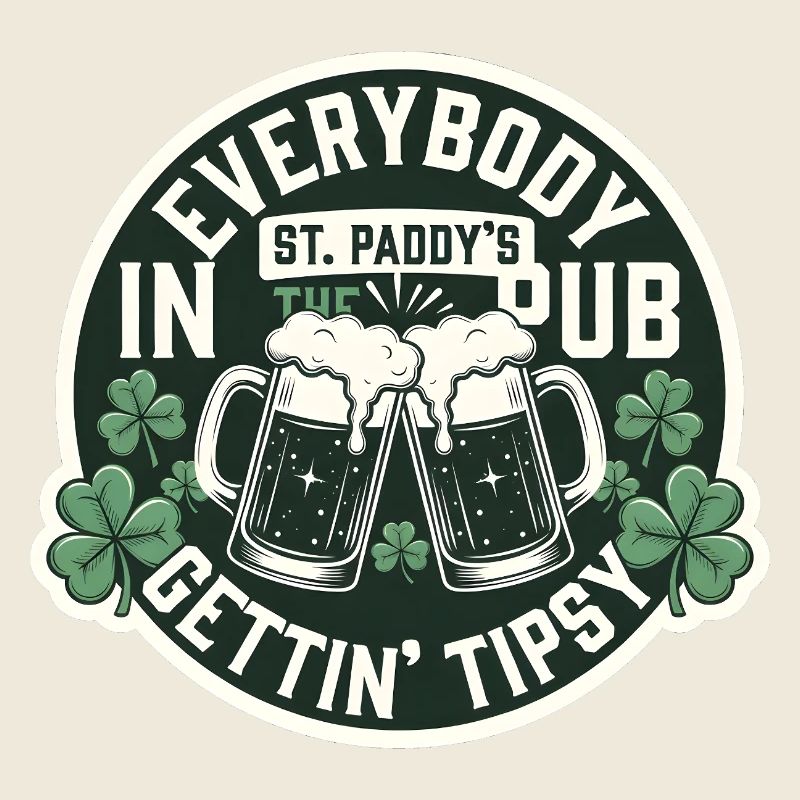 Tout le monde Gettin Gettin Gettin Pub St Patrick