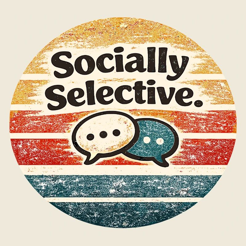 Socialement sélectif – Retro Chat Meme