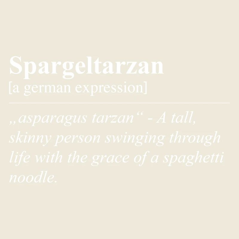 Asparagus Funny German Idiom