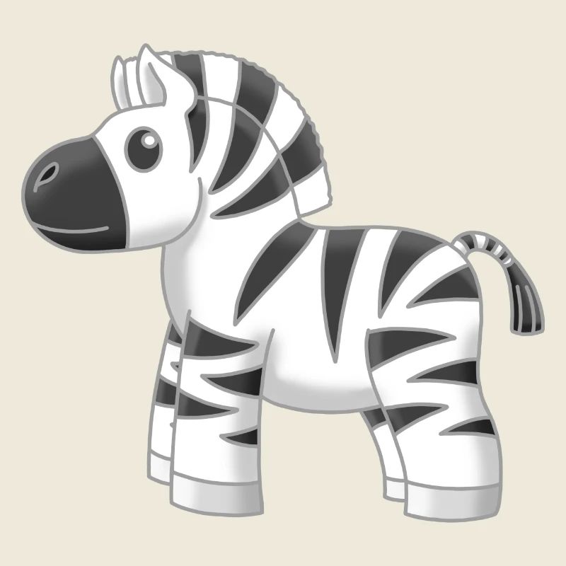 Süßes kleines Zebra