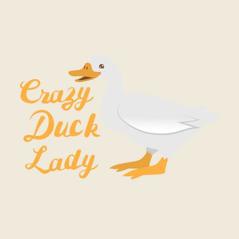 Crazy duck lady (canard blanc)