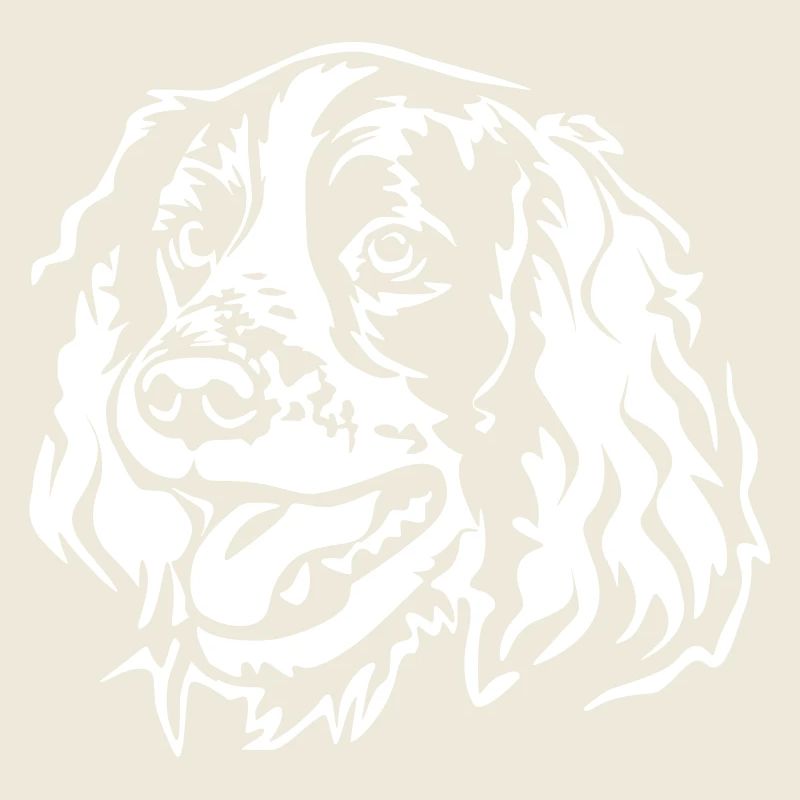 Englischer Springer Spaniel Kopf "Black Edition"