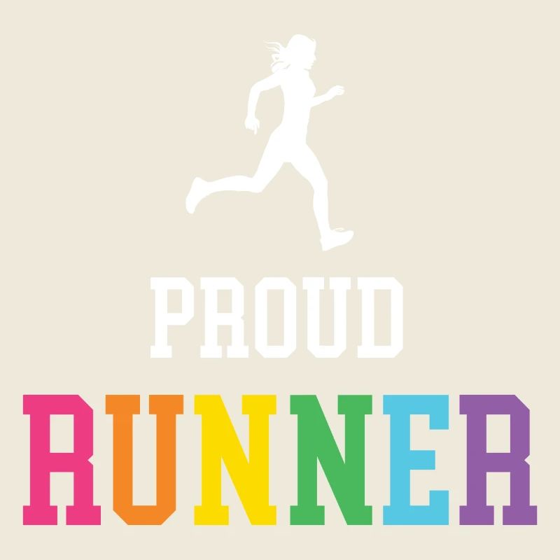 Fier coureur LGBT
