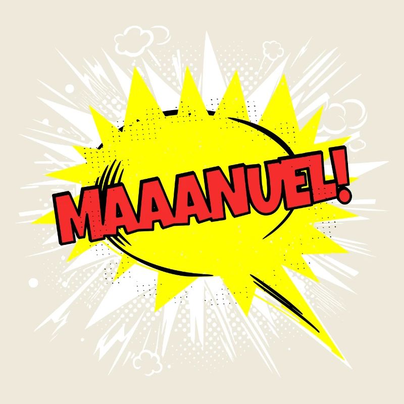 Manuel Nom Drôle de bulle de dialogue Maaanuel !