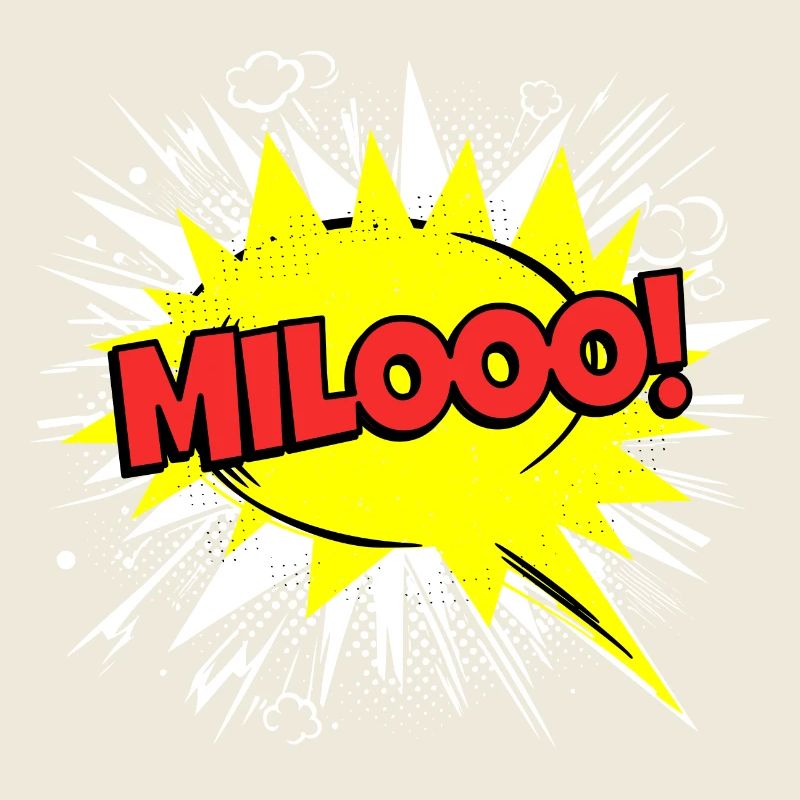 Milo nom drôle bulle de dialogue Milooo !