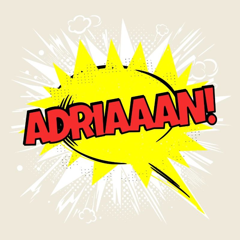 Adrian Nom drôle bulle de dialogue Adriaaan !