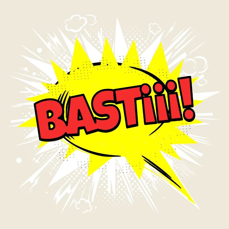Basti Sebastian Name Funny Speech Bubble